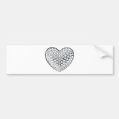 Diamond Heart Bumpersticker (Voorkant)