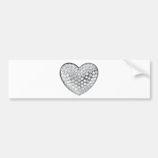 Diamond Heart Bumpersticker