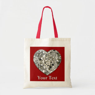 Diamond Heart Canvas tas