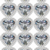 Diamond Heart Jubileum Sticker (Voorkant)