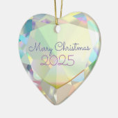 Diamond Heart keramisch Ornament (Links)