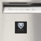 Diamond Heart - Save the Date Magneet (Insitu (Vaatwasser))