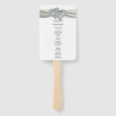 Diamond Hearts Wit Trouwprogramma Fans Handwaaier (Achterkant)