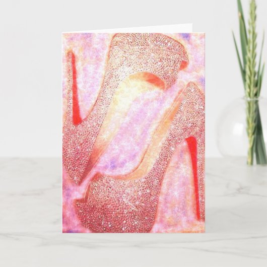 Diamond Heels-Wenskaart Kaart (Voorkant)