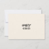 Diamond Heirloom QR Code Wedding RSVP Kaart (Achterkant)