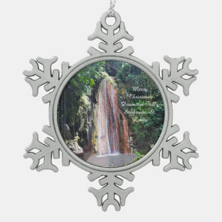Diamond Herfsten St. Lucia Kerstversiering Tin Sneeuwvlok Ornament