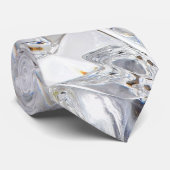 Diamond Ice Crystal Glitz Glam Glamor Mannen Strop Stropdas (Opgerold)