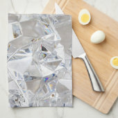 Diamond Ice Crystal Glitz Glam Kitchen Dish Towel Theedoek (Quarter Fold)