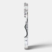 Diamond Ice Crystal Glitz Glam Monogram IPAD Case (Achterkant / Links)