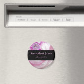 Diamond in Pink Rose Personal Wedding Magneet (Insitu (Vaatwasser))
