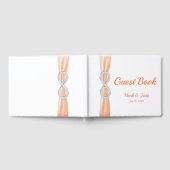 Diamond Infinity Orange Ribbon Mariage Livre d'or (Complet)