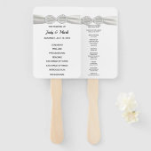 Diamond Infinity Trouwprogramma Fans Handwaaier (Voorkant en achterkant)