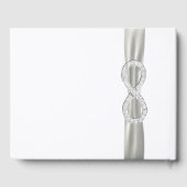 Diamond Infinity White Ribbon Mariage livre d'or (Verso)