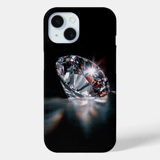 Diamond iPhone 15 Case – Sparkle with Every Swi (Achterkant)
