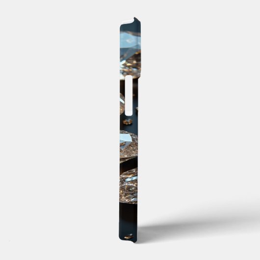 Diamond iPhone Case ziet eruit als echte diamanten (Achterkant / Rechts)