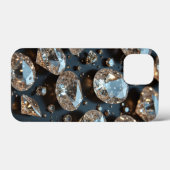 Diamond iPhone Case ziet eruit als echte diamanten (Achterkant (horizontaal))
