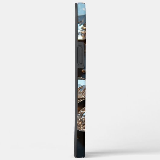 Diamond iPhone Case ziet eruit als echte diamanten (Achterkant / Rechts)