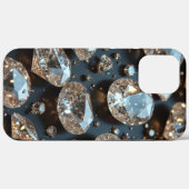 Diamond iPhone Case ziet eruit als echte diamanten (Achterkant (horizontaal))