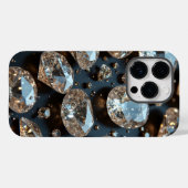 Diamond iPhone Case ziet eruit als echte diamanten (Achterkant (horizontaal))