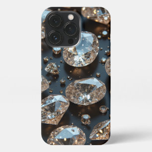 Diamond iPhone Case ziet eruit als echte diamanten 13 Pro Hoesje