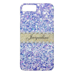 Diamond Jewel Gold Glitter Bling Personeelsgebonde iPhone 8 Plus / 7 Plus Hoesje