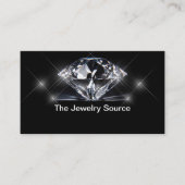 Diamond Jewelry Designer Glitzy Cartes de visite (Devant)