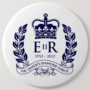 Diamond Jubilee Herdenking Button