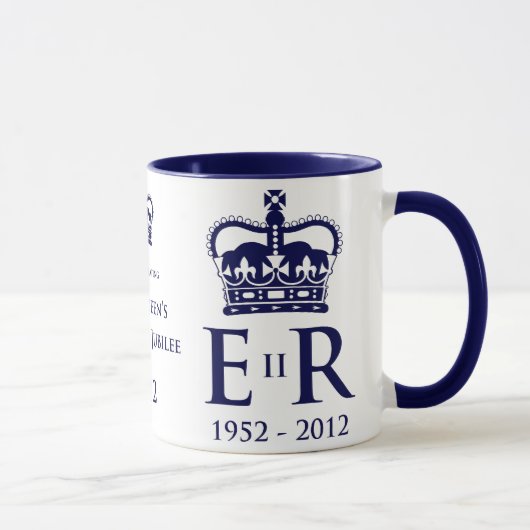 Diamond Jubilee Herdenking Mok (Rechts)