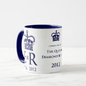 Diamond Jubilee Herdenking Mok (Voorkant links)