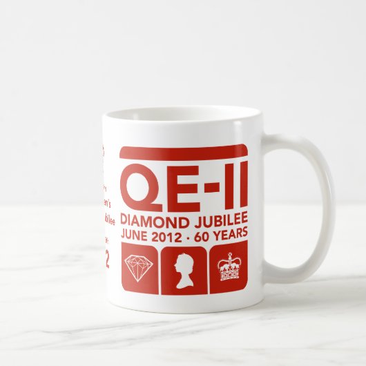 Diamond Jubilee Herdenking Mok (Rechts)