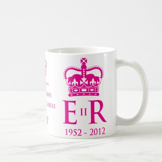 Diamond Jubilee Herdenking Mok (Rechts)
