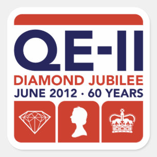 Diamond Jubilee Herdenking Stickers