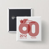 Diamond Jubilee Herdenkingsdag Button [Blok] (Voorkant /achterkant)