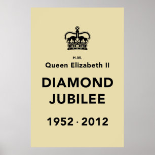 Diamond Jubilee HerdenkingsPoster [kalm] Poster