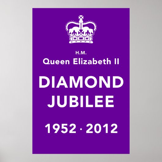 Diamond Jubilee HerdenkingsPoster Poster (Voorkant)