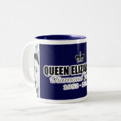 Diamond Jubilee Tweekleurige Koffiemok (Voorkant links)