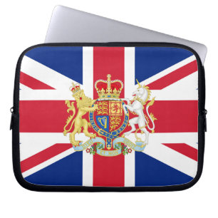 Diamond Jubilee Union Flag and Royal Crest Laptop Sleeve
