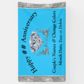 Diamond Jubileum Banners Gepersonaliseerde Jouw te (Verticaal)