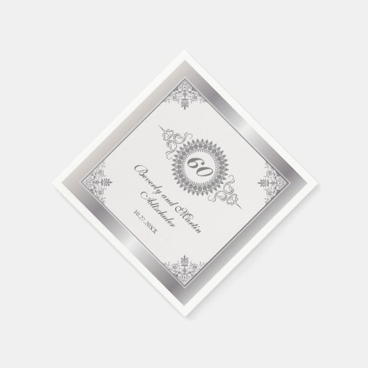 Diamond Jubileum Medallion Party Servet (Hoek)