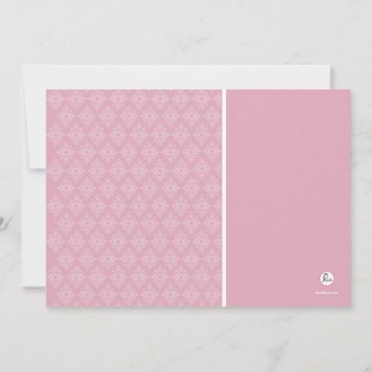 Diamond Lace Fotouitnodiging Kaart (Achterkant)