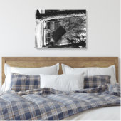 Diamond Lake, oregon Cabin Uitzicht Foto Canvas Afdruk (Insitu (Slaapkamer))