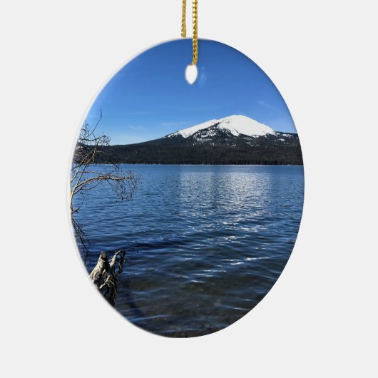 Diamond Lake, Oregon Keramisch Ornament (Rechts)