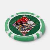Diamond - Las Vegas Kaart Shape Poker Chips (Enkel)
