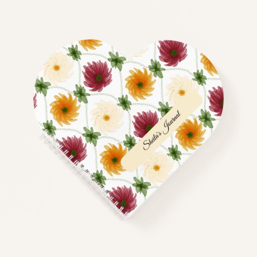 Diamond Lattice Pattern Multicoloured Notitieboek (Voorkant)