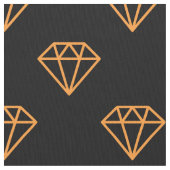 Diamond - Licht Sinaasappel op zwart Stof (Close Up)