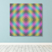 Diamond lines Canvas Print (Insitu (Houten vloer))