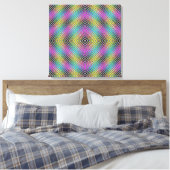Diamond lines Canvas Print (Insitu (Slaapkamer))