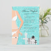 Diamond Lingerie Bridal Tiffany Green Invitation (Debout devant)
