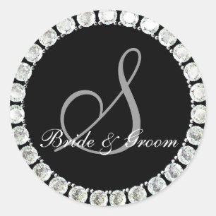 Diamond monogram S aanpasbaar zegel