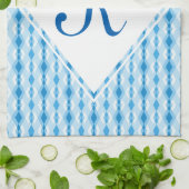 Diamond Monogram Theedoek (Gevouwen)